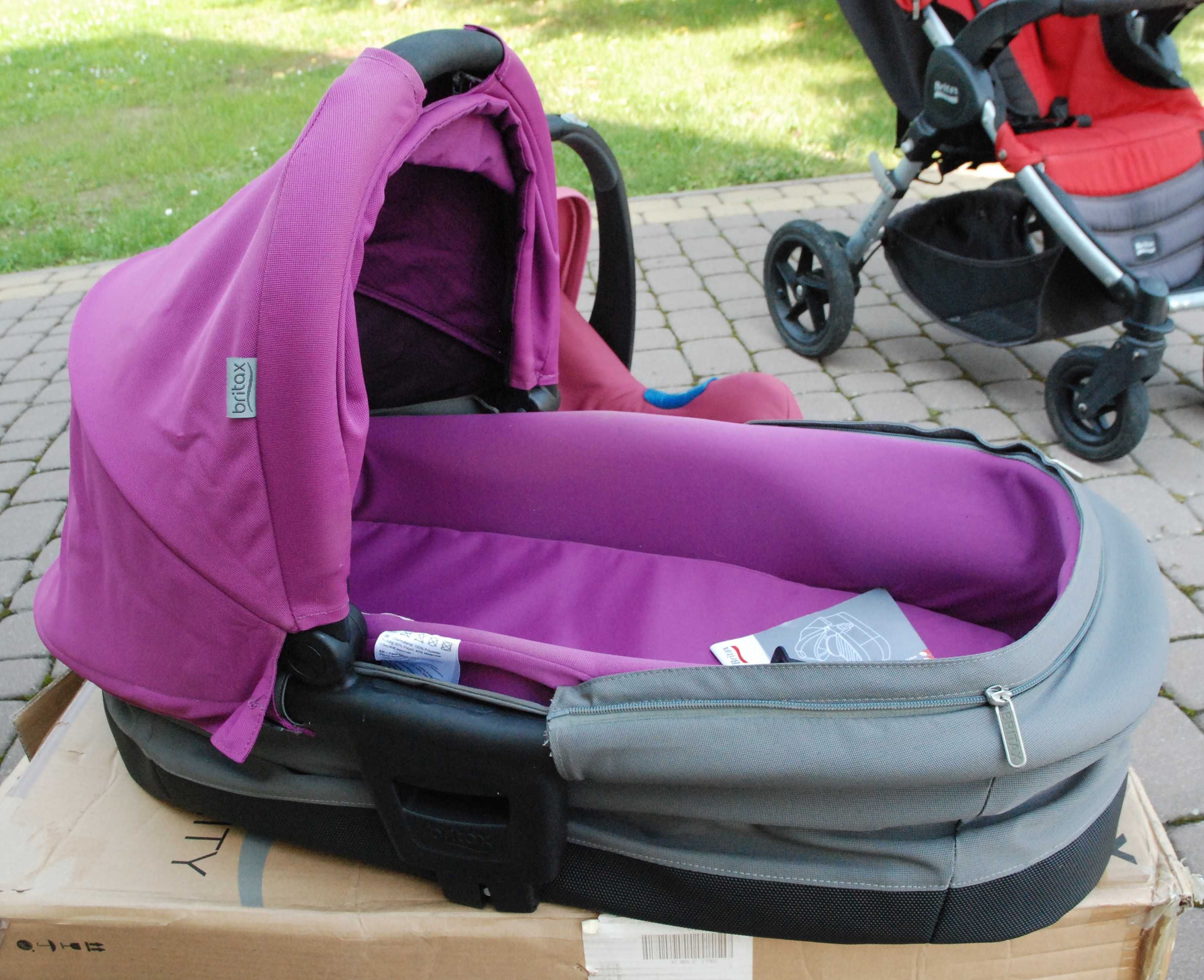 Wózek dziecięcy BRITAX B-Motion Czerwony Różowy Zestaw 3w1
