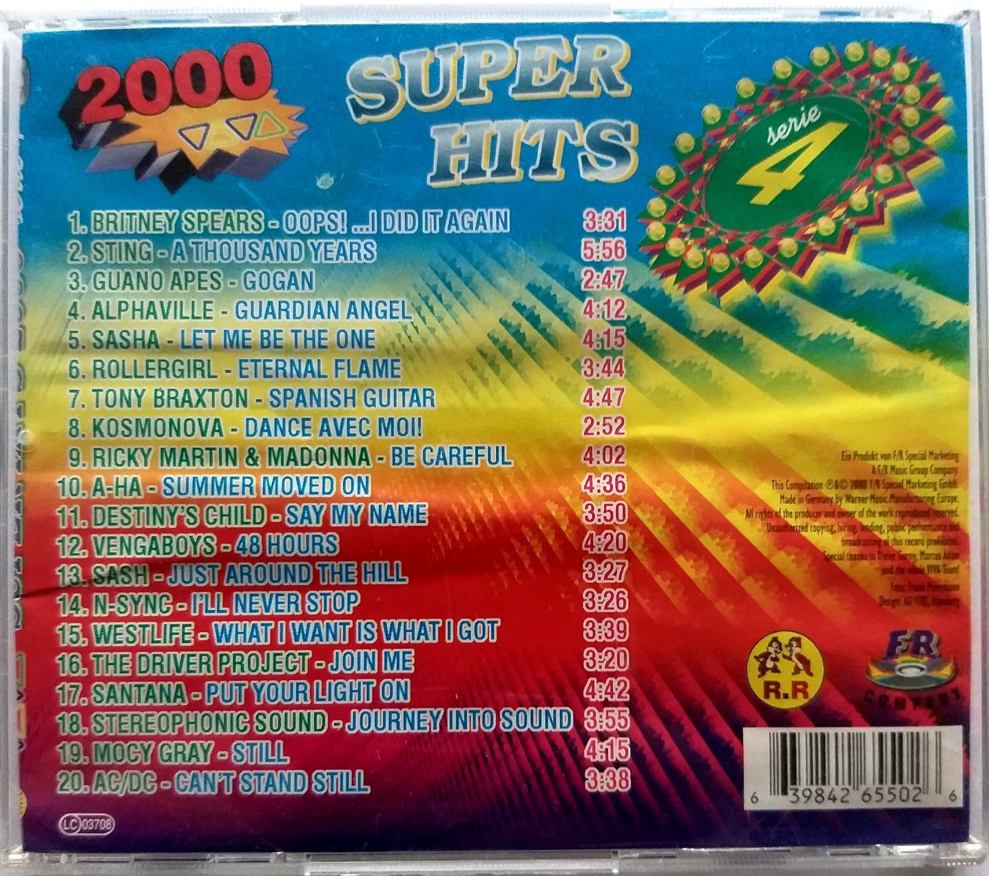 Viva Super Hits Serie 4 2000r Sasha Britney Spears Toni Baxton