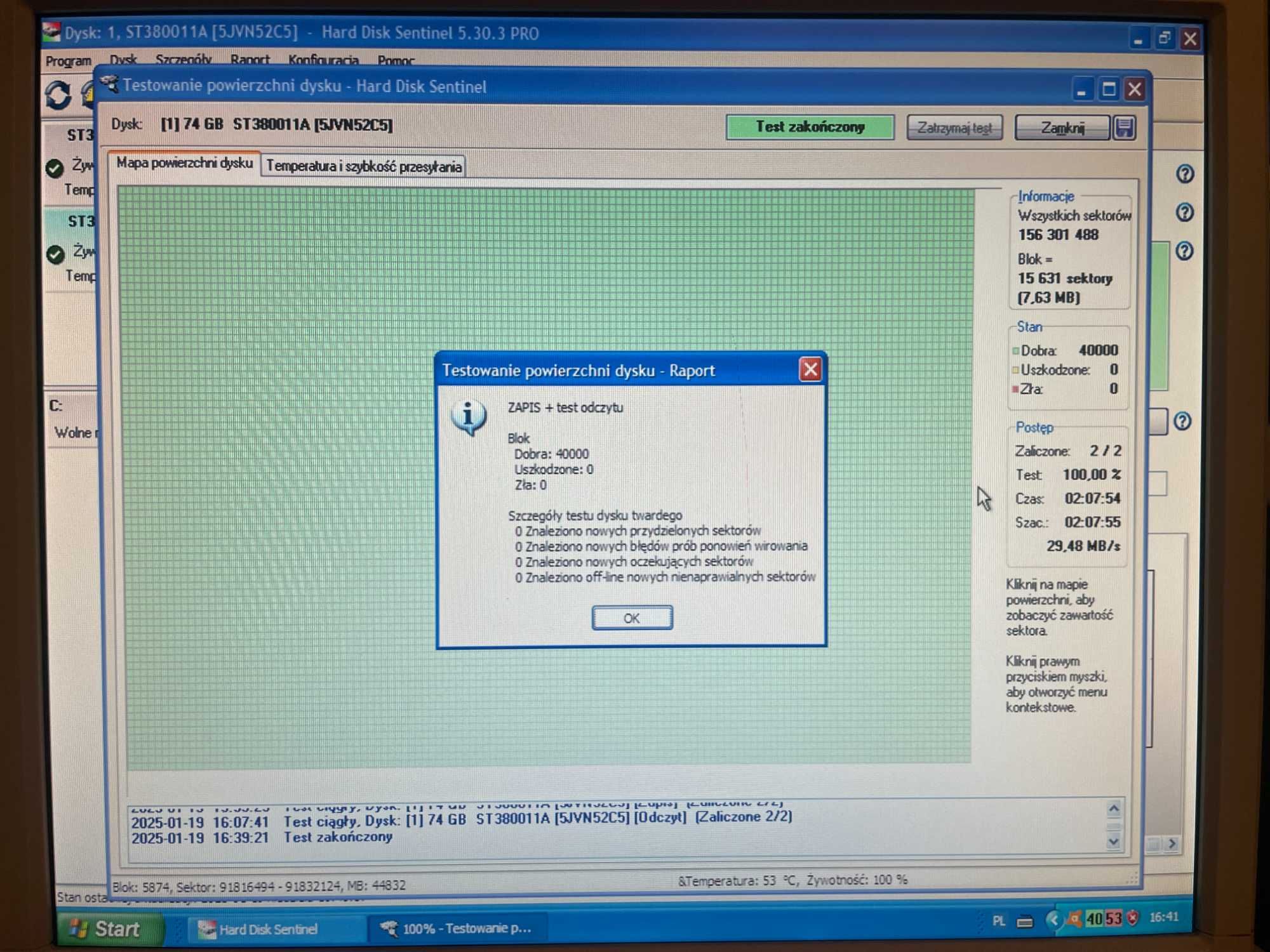 Dyski twarde HDD na SATA i IDE. Poj. 40 - 80 GB