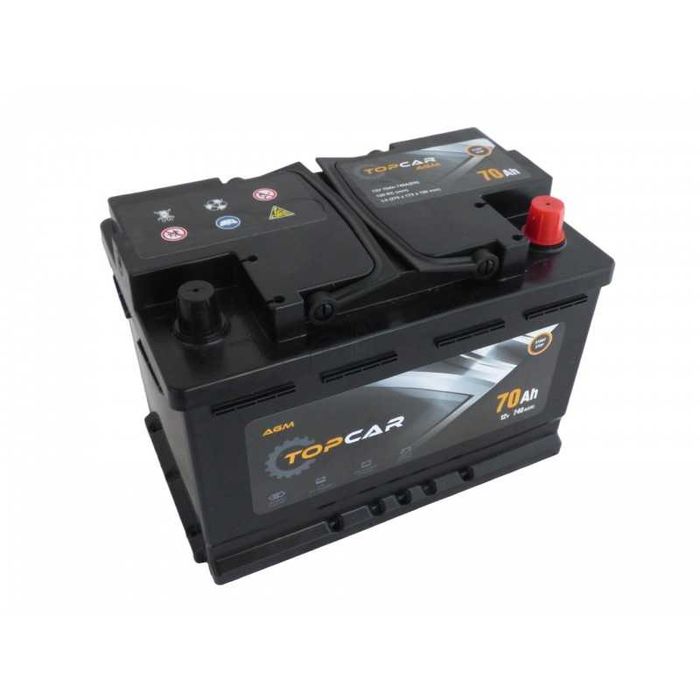 TOPCAR PREMIUM AGM 70Ah 760A Prawy Plus 740A