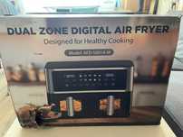 Air Fryer Frytkownica beztłuszczowa Tomanto 2 komory z okienkiem, 10 l