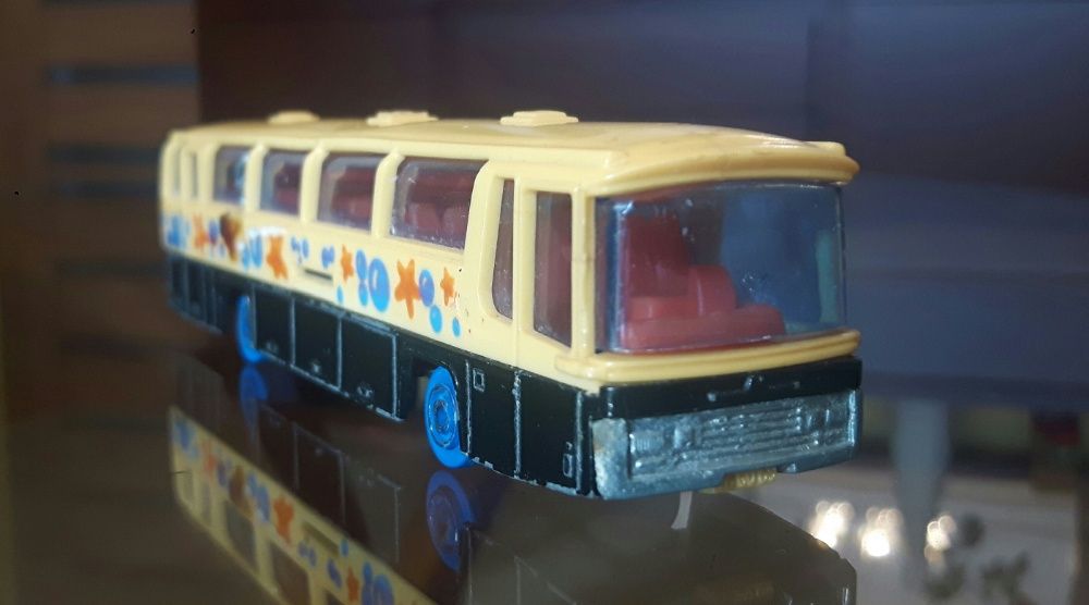 Autobus Neoplan - zabawka 1990r. metal-plastik 1:87 - kolekcja PKS prl