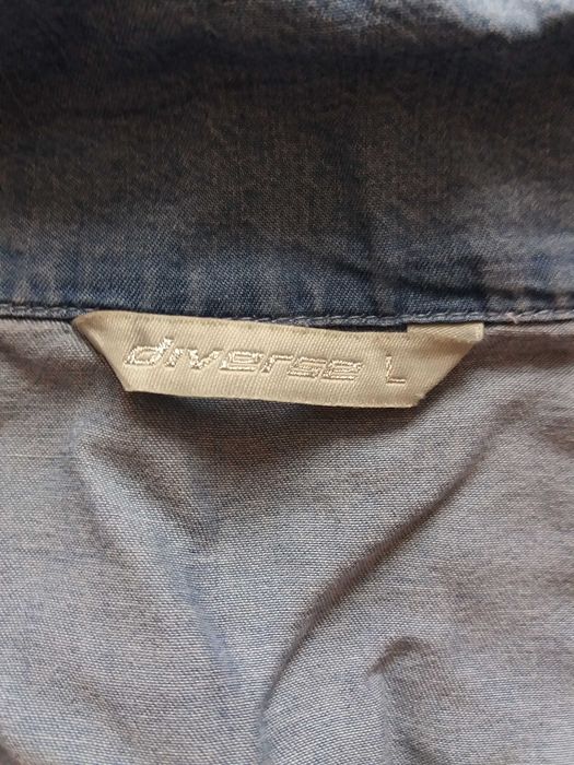 Narzutka a la jeans falbany na rękawach Diverse 38 M