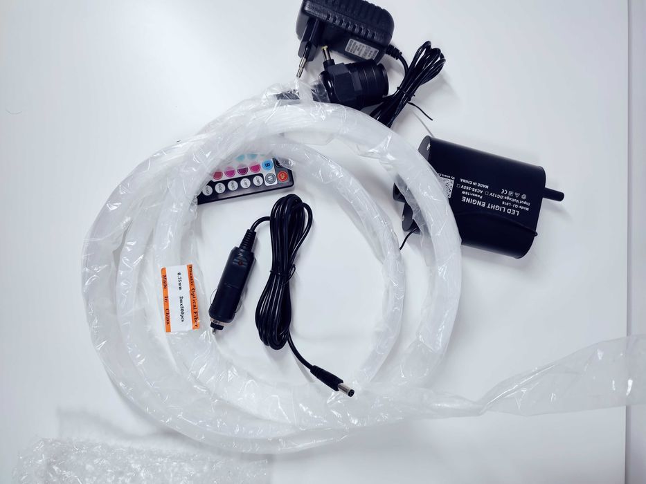 GWIEZDNE NIEBO Światłowód Led RGBW 300ptk 2m