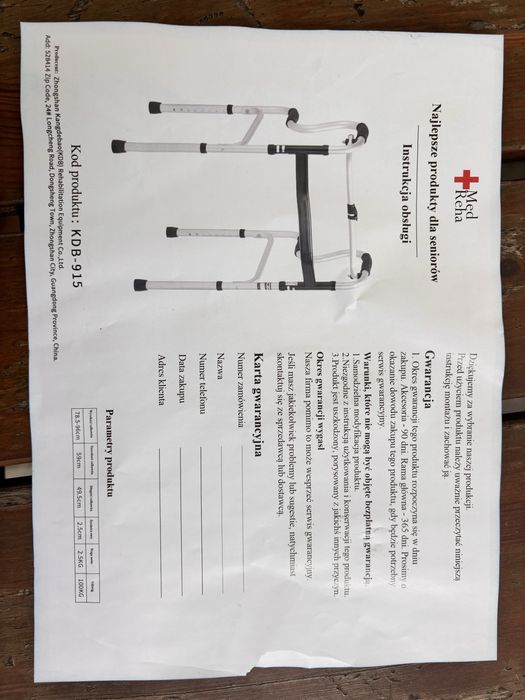 Balkonik Rehabilitacyjny