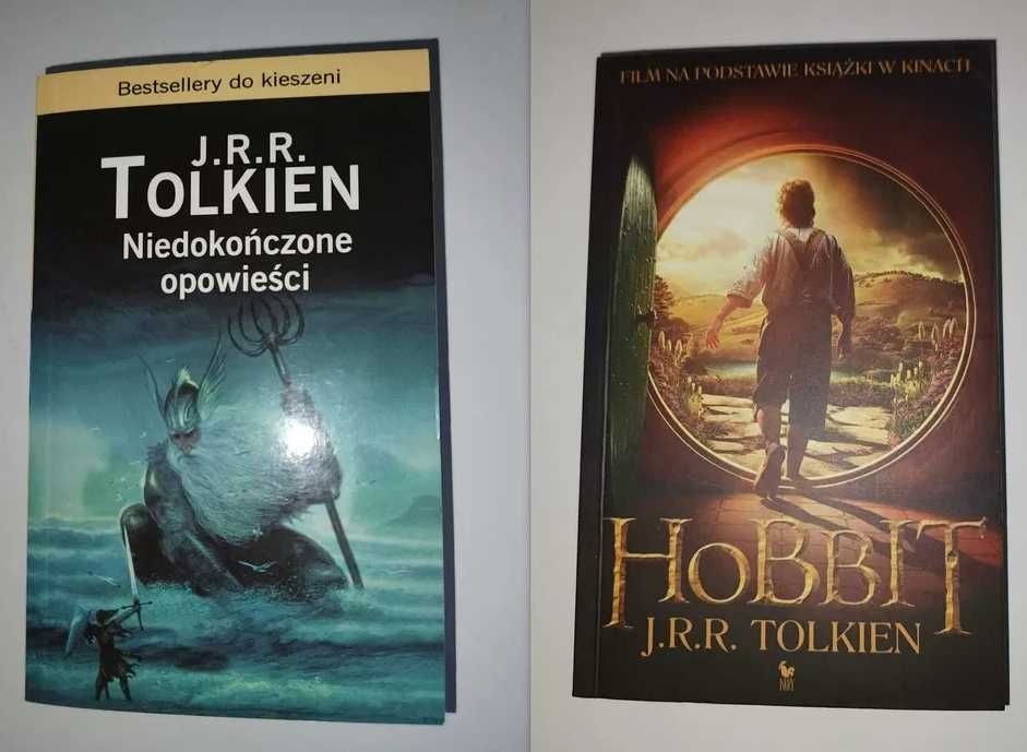 Książki Władca Pierścieni Tolkien Hobbit Niedokończone opowieści