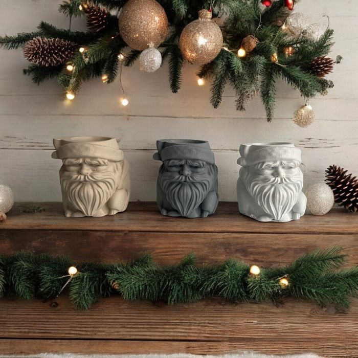 Doniczka betonowa mikołaj