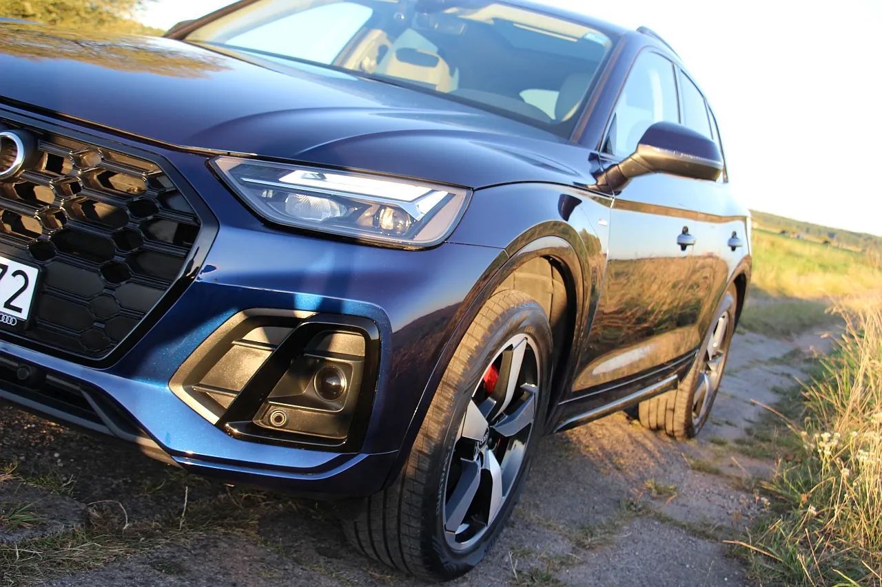 Audi Q5 45TFSi,S-LINE ,Bang Olufsen,Jasne Skóry,BLACK,Virtual,Pełny serwis-ASO