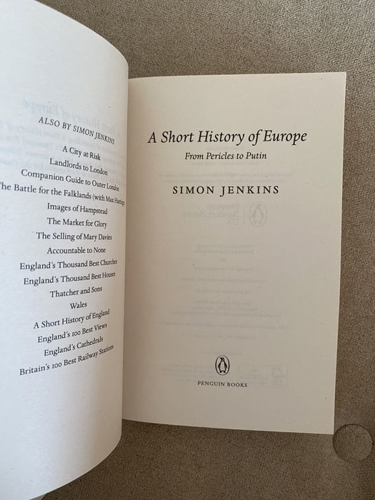 A Short History of Europe, Simon Jenkins