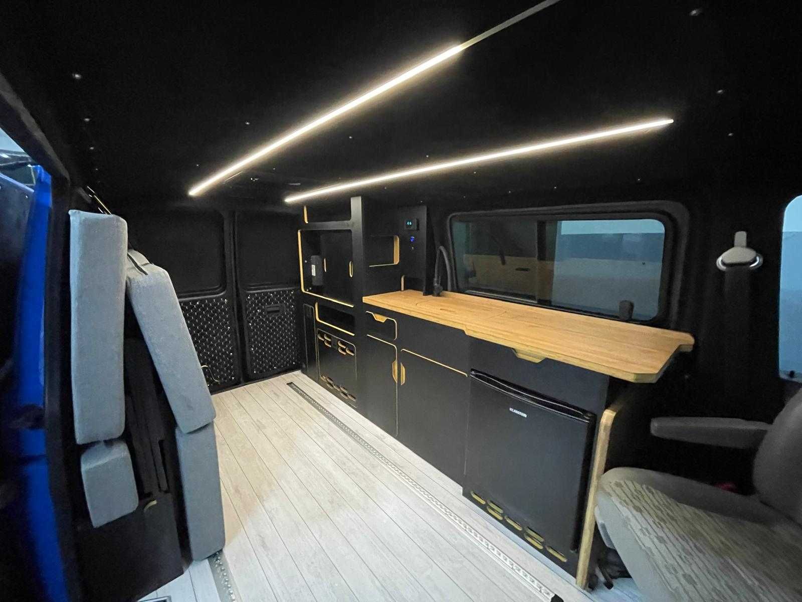 Zabudowa Kempingowa Volkswagen Transporter T5 T6 do przewozu motocykla