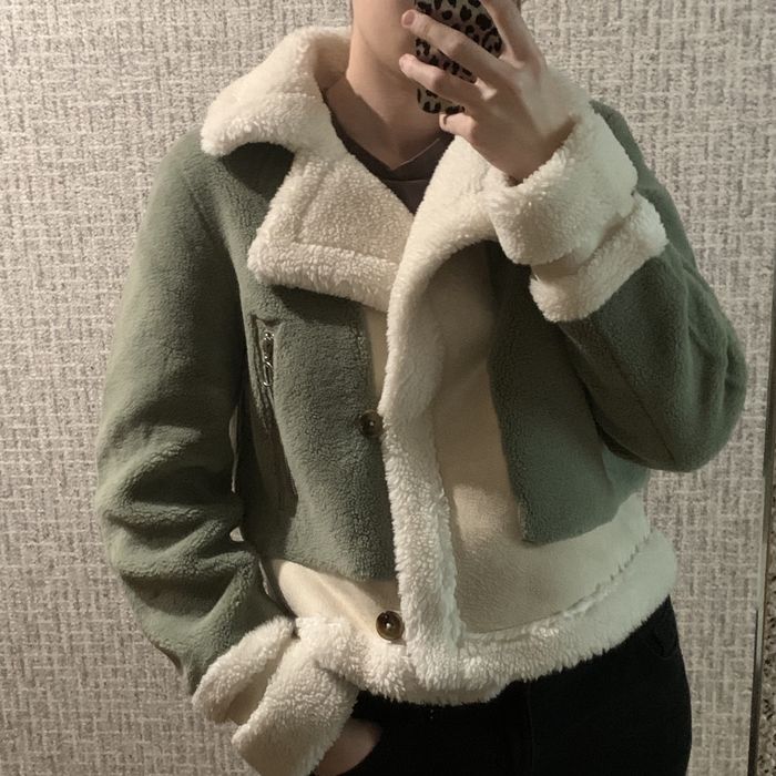 Укорочена еко шубка