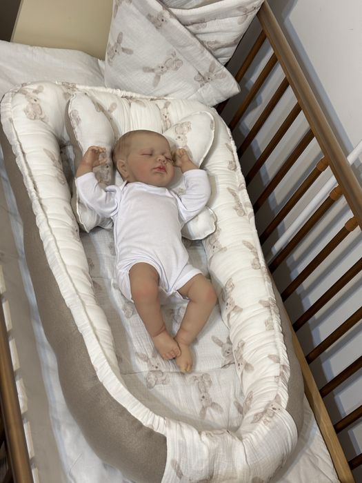 Nowy zestaw wyprawka kokon rożek kocyk motylek muślin i polar