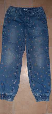 Spodnie jeans ocieplane rozmiar 110