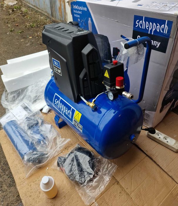 Компресор Scheppach HC63 10 бар| 1500 Вт | 50 л (Німеччина)