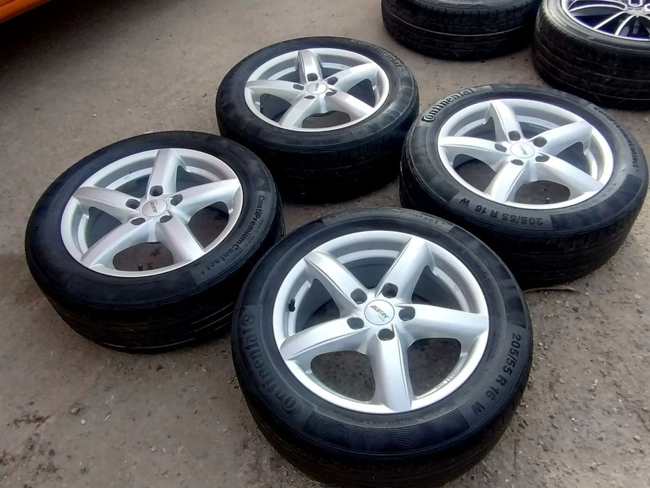 5x112 Felgi Aluminiowe Alufelgi 16 Koła Letnie Lato VW PASSAT B5 B6 B7 GOLF TOURAN CADDY JETTA SHARAN AUDI A4 B5 B6 B7 A6 C5 A5 8P SKODA SUPERB OCTAVIA 2 3 SEAT EXEO LEON TOLEDO ALTEA ALHAMBRA Legnica ALU-RAD 205/55 4,5mm