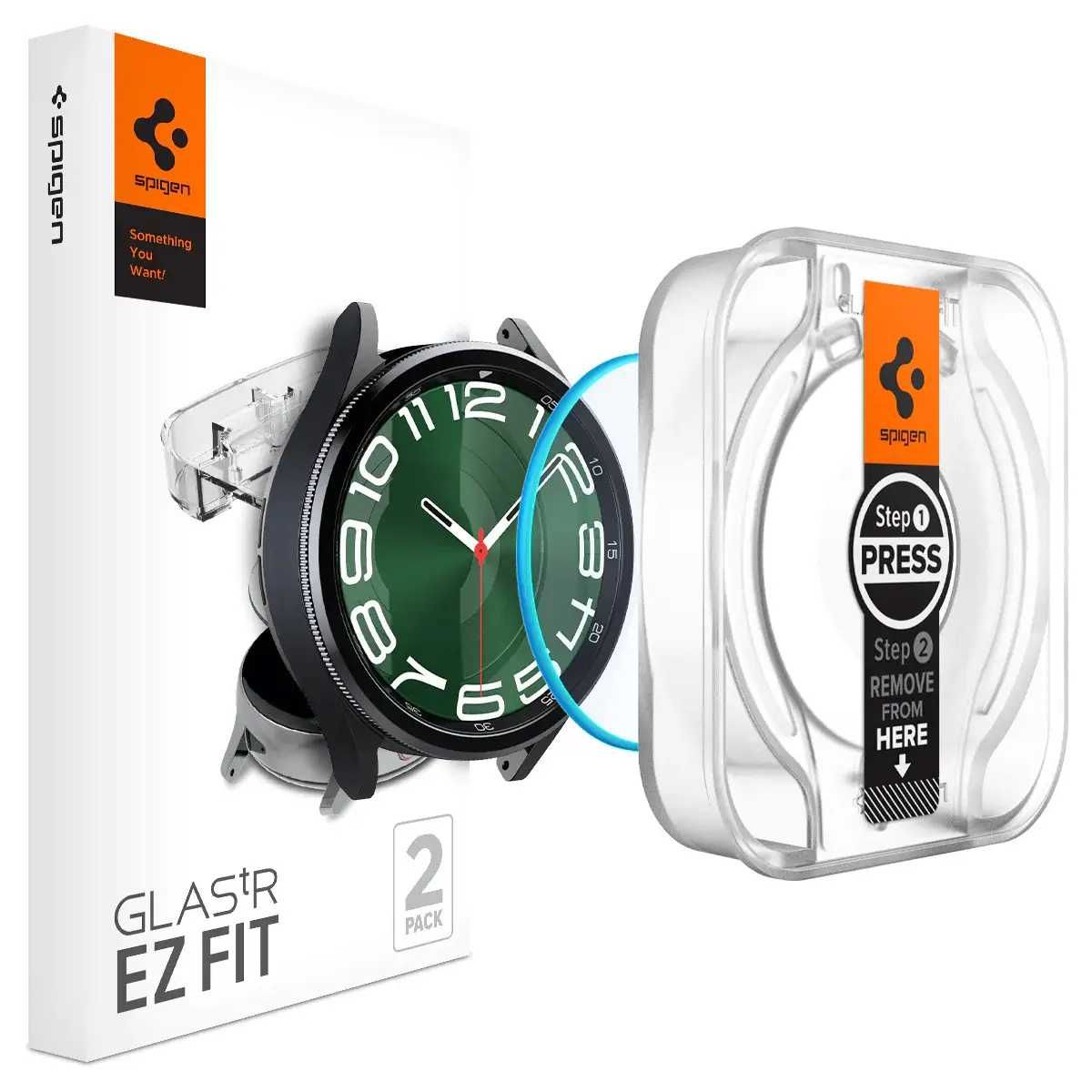 Защитное стекло Spigen Glas.TR ''EZ Fit'' 2-pack для  Galaxy Watch 6