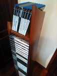 Jogos PS2, PS1 + Microfone Guitar Hero + Estante para jogos