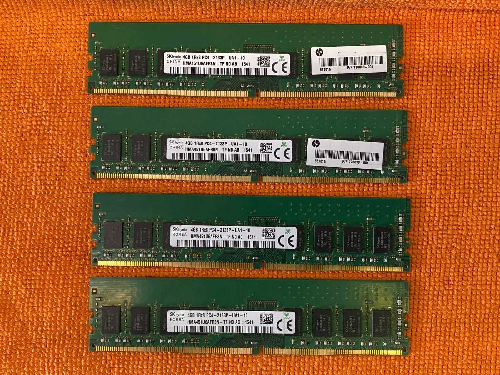 DDR4-2133 ECC unBuff 4 x 4gb = 16gb