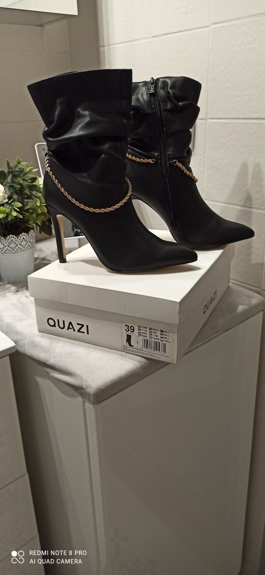 Botki 39 Quazi buty damskie kozaki