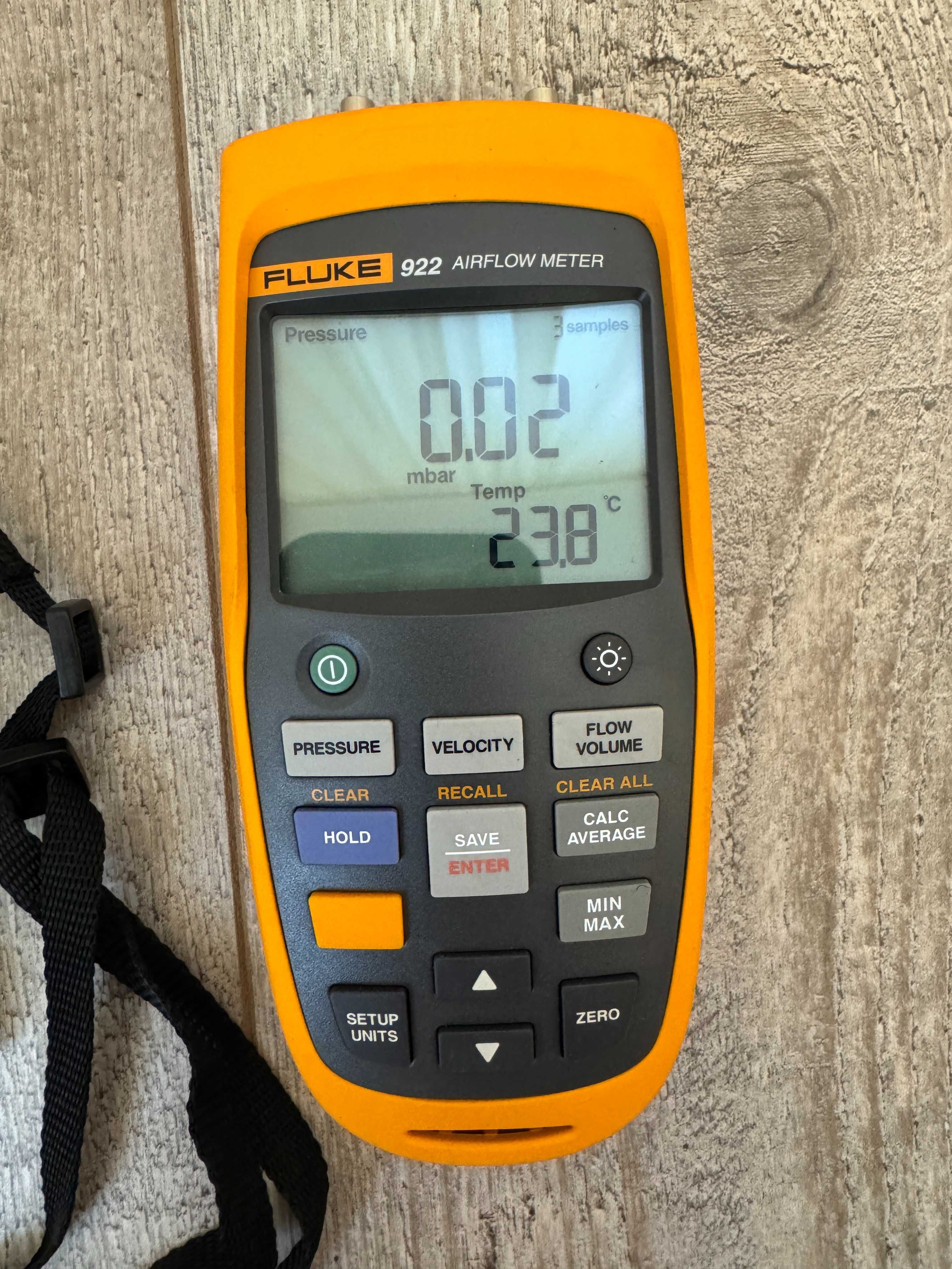Вимірювач витрати повітря Fluke 922