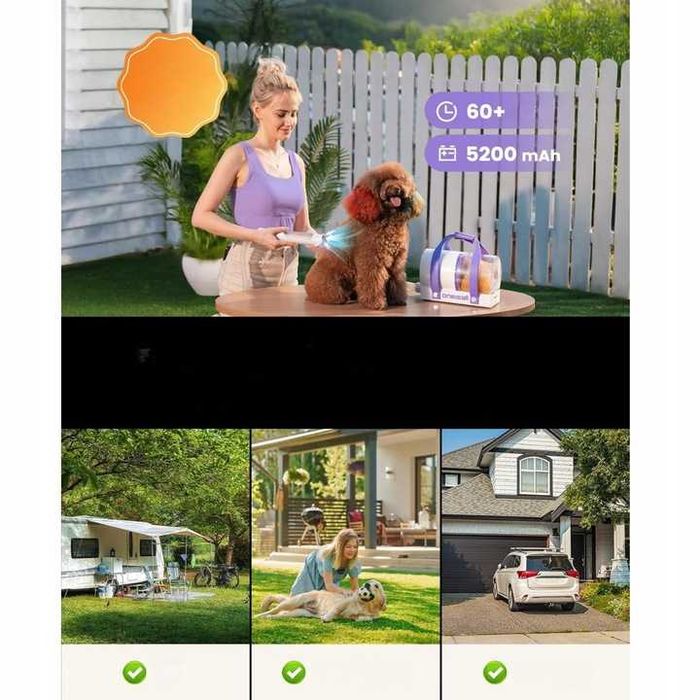 Oneisall Odkurzacz Bezprzewodowy Do Sierści Zwierząt 5200mah+ Maszynka
