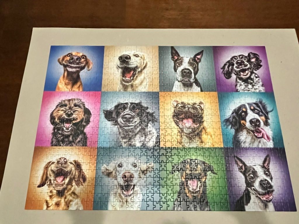 Puzzle 1000 z psami