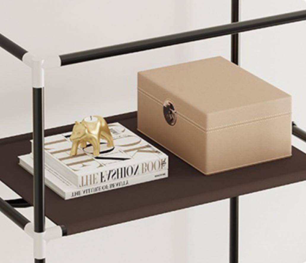 Тканинна шафа для речей на 1 секцію Storage Wardrobe 8863 Сірий