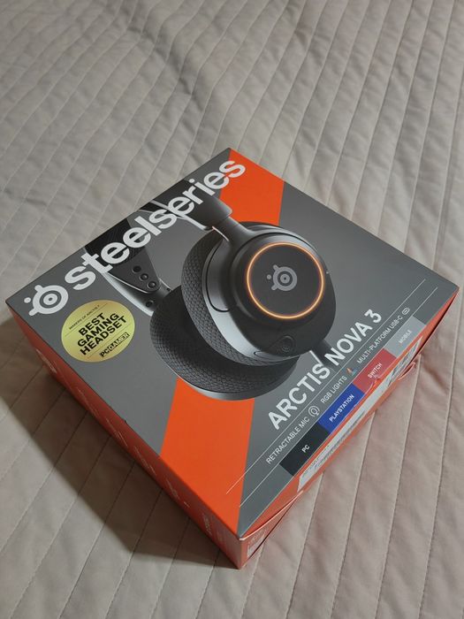 Słuchawki przewodowe czarne gamingowe SteelSeries Arctis Nova 3