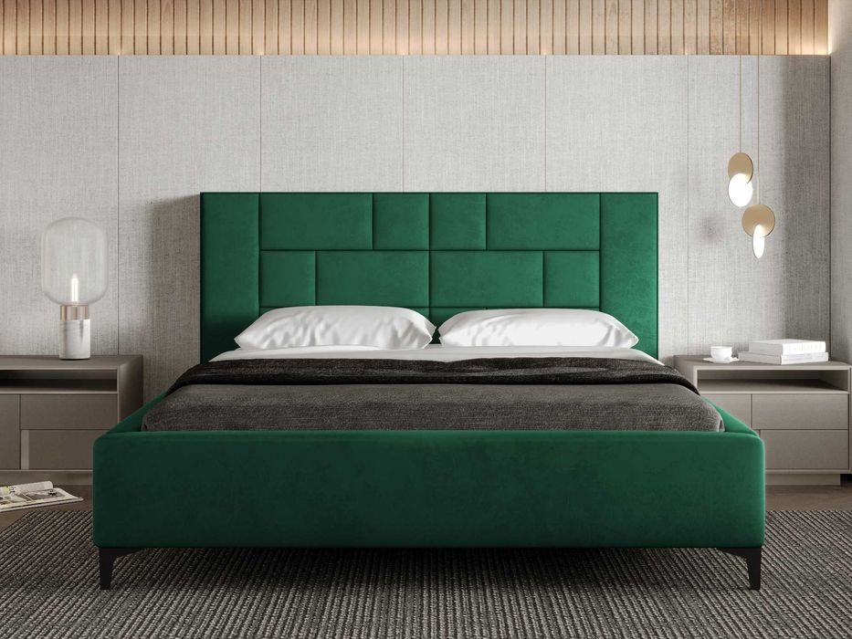 Łóżko tapicerowane 160X200 PRIMO z POJEMNIKIEM NA POŚCIEL + stelaż