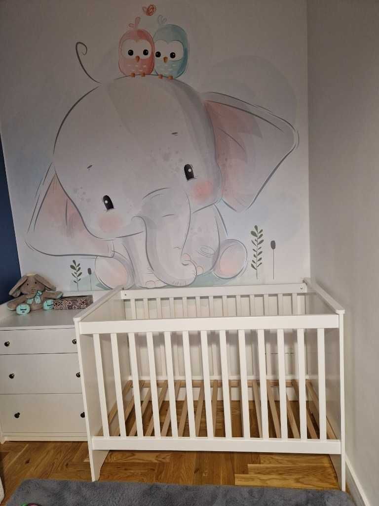 Łóżeczko dziecięce Bellamy Marylou 60 x 120 używane w świetnym stanie.