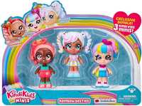 Kindi Kids Minis Кинди кидс 3 мини куклы Марша, Персик и Радуга Кейт
