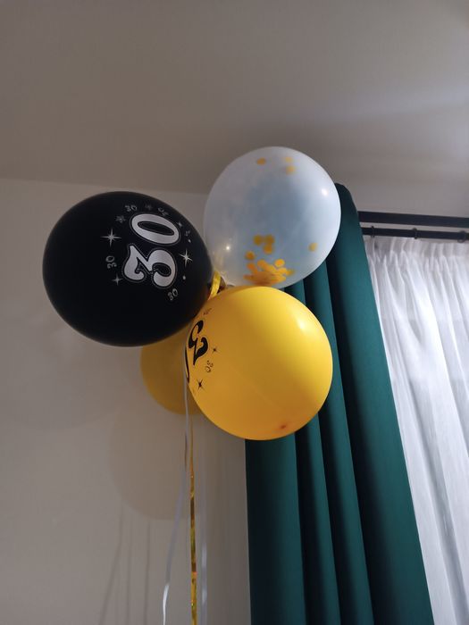 Dekoracja 30 urodziny baner balony