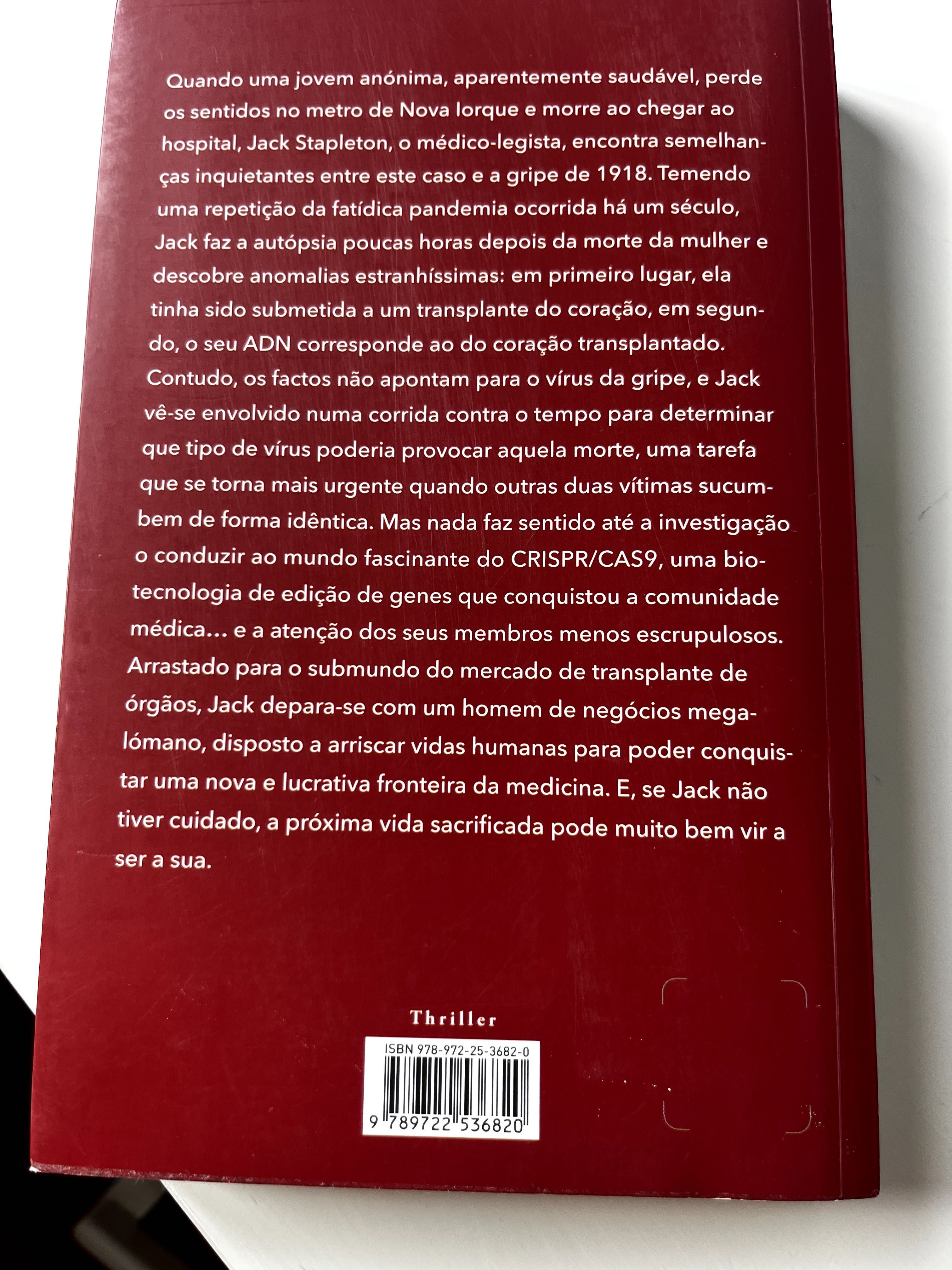 Livro - "Pandemia", de Robin Cook