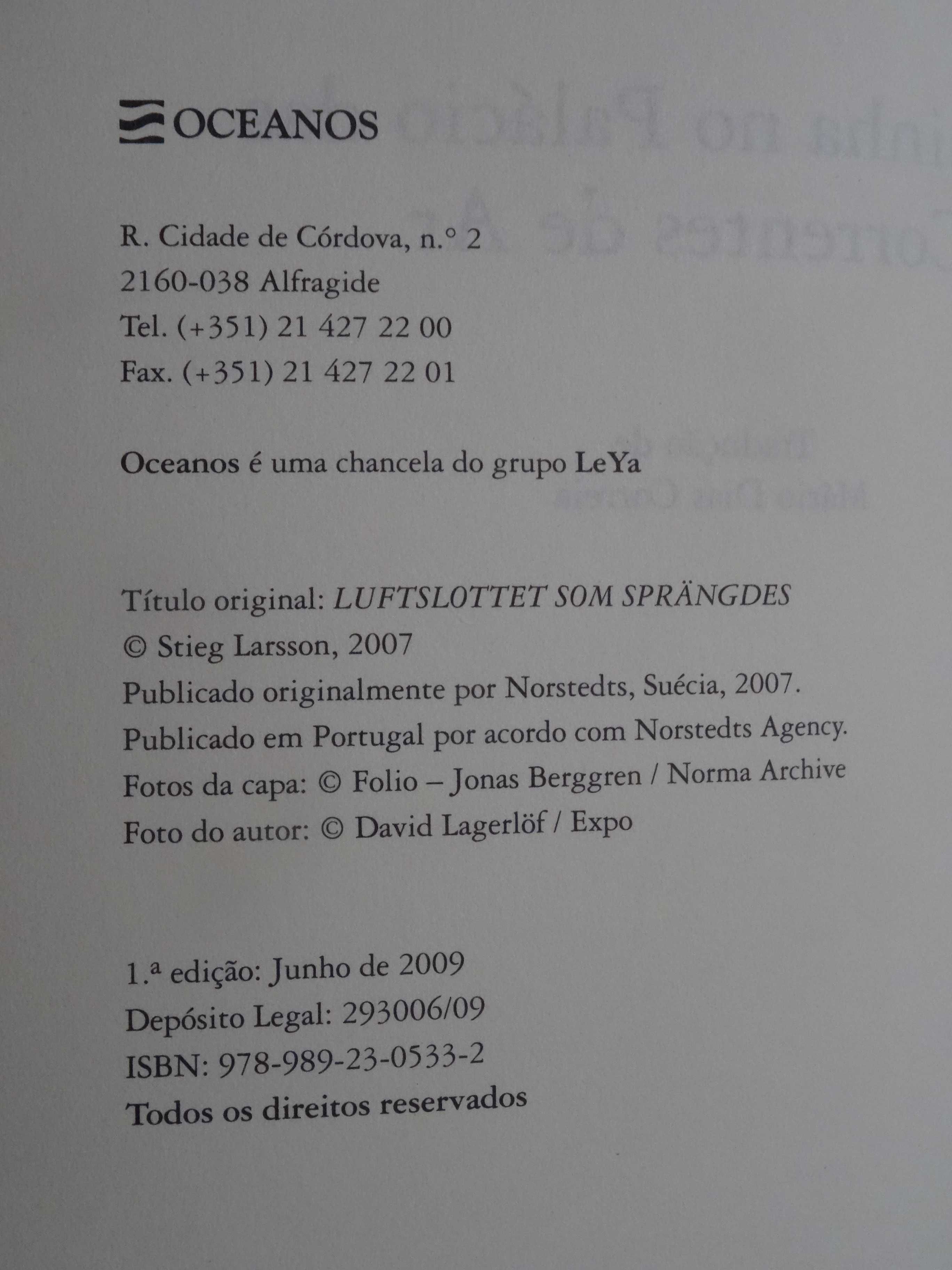 A Rainha no Palácio das Correntes de Ar de Stieg Larsson - 1ª Edição