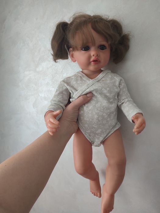 Реборн дівчинка 3Д 55см лялька