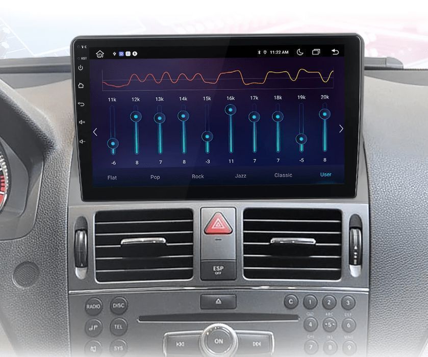 Radio Android z CarPlay do Mercedes-Benz C-Class W204 S204 6GB 128GB