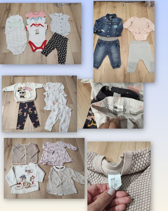 Пакетом дитячий одяг, боді,ромпери, костюм,сукня 3-6, 6-9 міс