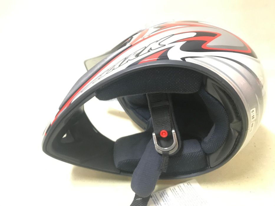 Kask SHARK Motocyklowy Cross Enduro Czerwony Jakość OUTLET -50% S