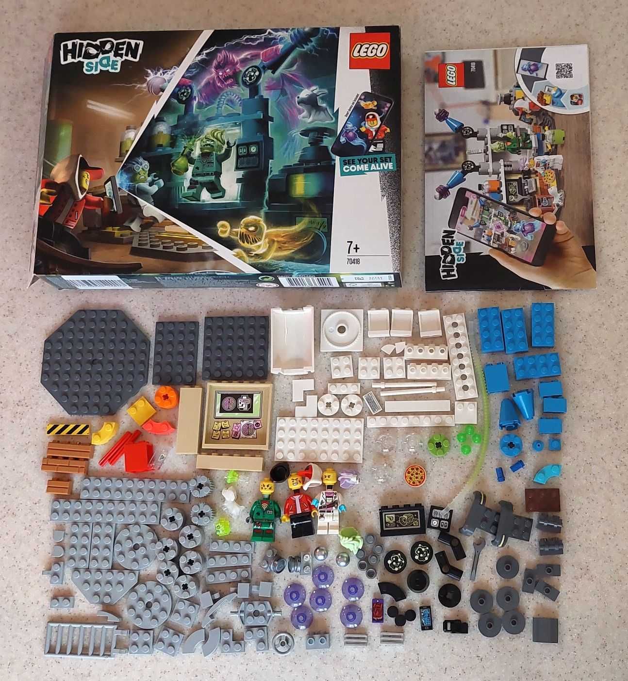 Lego Hidden Side 70418 Laboratorium Duchów (pudełko, instrukcja)