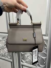 Женская сумка сумочка Sicily Dolce&Gabbana серая оригинал