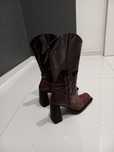 Jesienne bordowe botki r.35/36