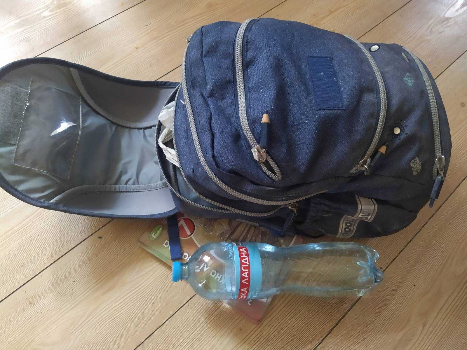 Рюкзак школьный синий, ортопедический 40x28x20см.