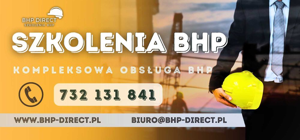 BHP szkolenia, online oraz stacjonarnie, promocja -50%