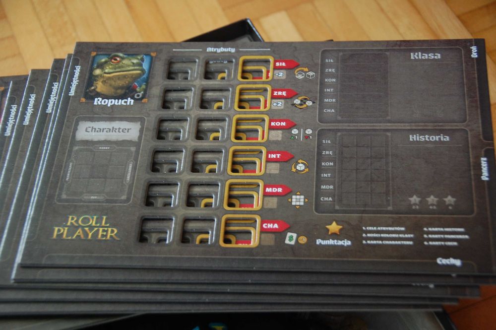 gra Roll Player + postać Żaby + karta Przeklęty pierścień