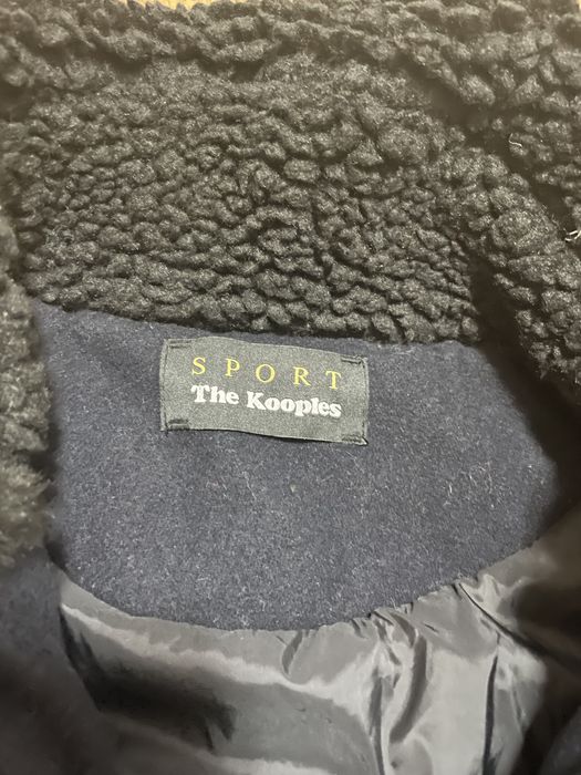 Kurtka The Kooples XS/S ciemny granat 80% wełna lekko ocieplana