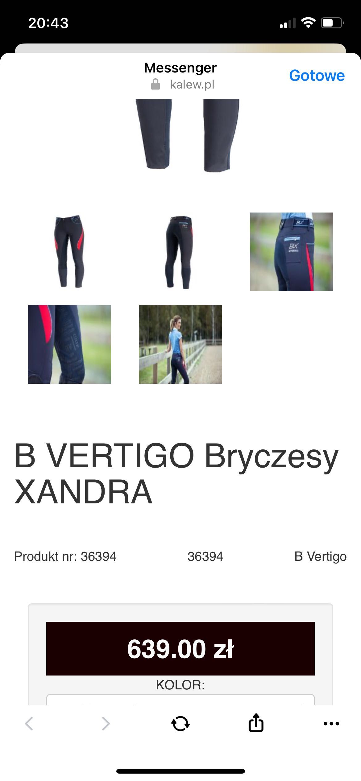 Bryczesy damskie B VERTIGO XANDRA