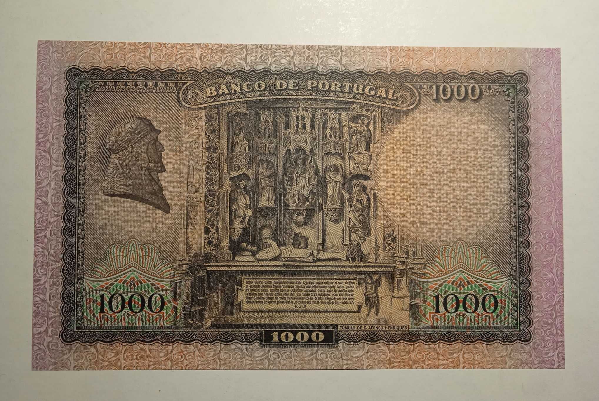 Nota 1000$00 escudos 1942 - Portes Grátis