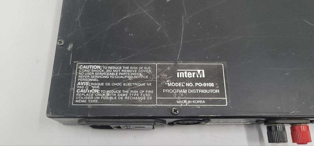 Обработка звука - распределитель аудиосигнала Inter M	PO-9106