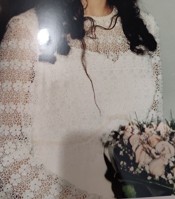 Vestido de noiva de manga comprida