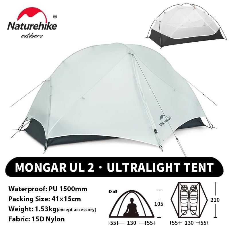 Naturehike Mongar 2UL 2025 - двомісний ультралегкий намет палатка